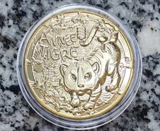 France 0.25 Euro Uncirculated Coin 2022 - Year of the Tiger Child - Chinese Calendar