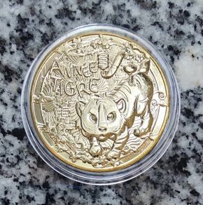 France 0.25 Euro Uncirculated Coin 2022 - Year of the Tiger Child - Chinese Calendar