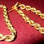 Vintage Hallmarked 9ct Gold Twisted Rope Earrings Image 8
