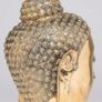 Buddha Head (25cm) - Polished Bronze Image 5