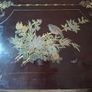 Antique Lacquered Side Table Decorated with Chinoiserie Style Birds and Flowers Chinese 1880s to 1920s Image 8