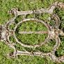 Antique Rococo  Brass Easel Back Picture Frame Image 3