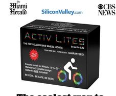New Activ Life LED Bike Wheel BlueLights w/ Batteries