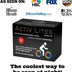 New Activ Life LED Bike Wheel BlueLights w/ Batteries