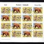 1999 Ireland Extinct Animals Commemorative Stamp Sheetlet Plate 1A1A1A1A Fine CDS Used with Dublin cancel of 11th October 1999 (First day of issue) Image 3