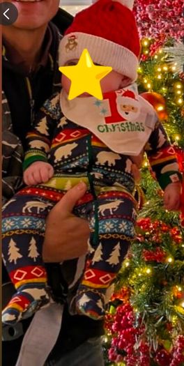 Baby first Christmas clothes bundle