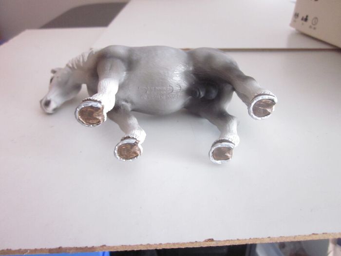 2006 Schleich Percheron Stallion Dapple Grey Horse