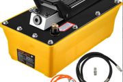 10000 PSI Hydraulic Air Foot Pump with Hose High Pressure Jack Tool w/ Full Kits