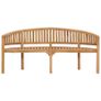 Banana Bench 180 cm Solid Teak Wood Image 4