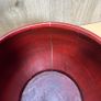 Vintage Chinese Red Lacquer Wood Rice Basket Food Carrier Bowl Image 10