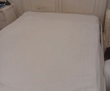 Double white french bed