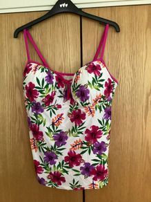 Floral Tankini Top & 2 Sets Matching/Co-ordinating Bottoms - New