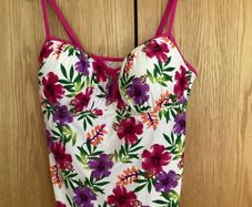 Floral Tankini Top & 2 Sets Matching/Co-ordinating Bottoms - New