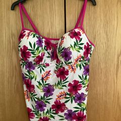 Floral Tankini Top & 2 Sets Matching/Co-ordinating Bottoms - New