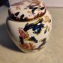 Vintage Ironstone Ginger Jar by Masons - Mandalay Pattern. Highly Collectible. Measures 4 inches high. Image 9