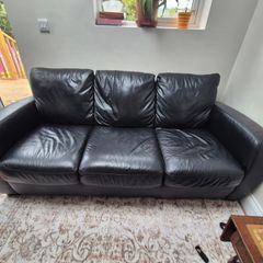 3 seater leather sofa