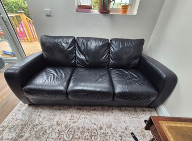 3 seater leather sofa