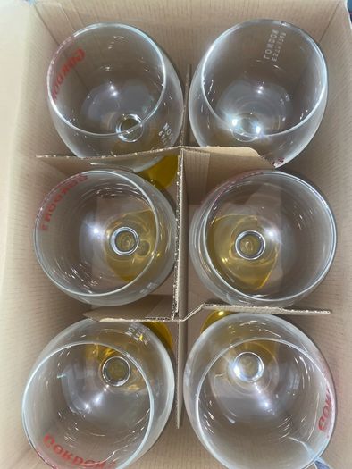 6 x Gordon's Yellow Stem Gin glasses