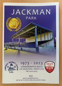 50th Anniversary of Jackman Park, Limerick - Match Programme