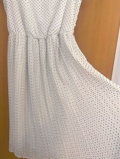 White Polka Dot Dress Size 10