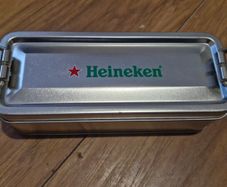 Heineken chronograph watch with leather strap