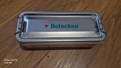 Heineken chronograph watch with leather strap