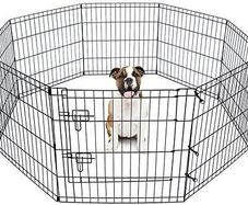 8 Panel Playpen Suitable for Dogs Puppies Cats & Rabbits Foldable Ideal for Indoor/Outdoor use Puppy Play Pen