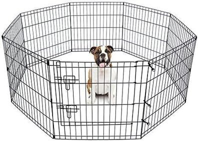 8 Panel Playpen Suitable for Dogs Puppies Cats & Rabbits Foldable Ideal for Indoor/Outdoor use Puppy Play Pen