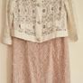 Blush Pink Lace Dress & Jacket Image 3