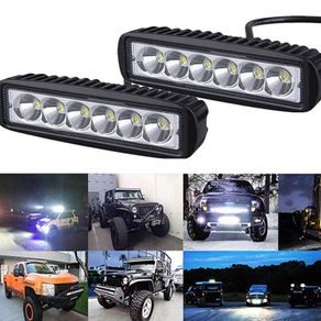 1x 18W 12v 6 LED Spot LED Light Work Bar Lamp Driving Fog Offroad SUV 4WD Auto Car Van Truck Tractor Trailer Boat Truck