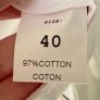 NWT Bellensia White Slim-Leg Cotton Trousers Image 5