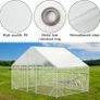2 PCS Outdoor Waterproof and UV Chicken Coop Cover with 40 Piece Ball Bungee Cord Waterproof and Sunproof Enclosure Chicken Coop Tarp for Outdoor Large Walk in Pens Image 4