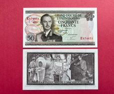 Luxembourg  50 Francs  1972  Pick 55b ( Uncirculated )