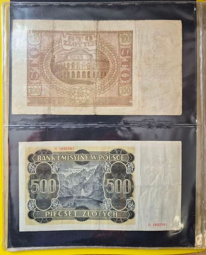 Old Polish banknotes from 1919 to 1994