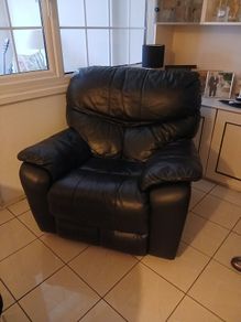 leather single recliner