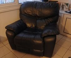 leather single recliner