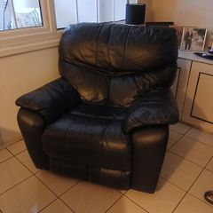 leather single recliner