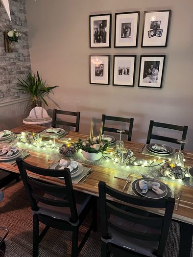 IKEA Skogsta Table and 6 chairs