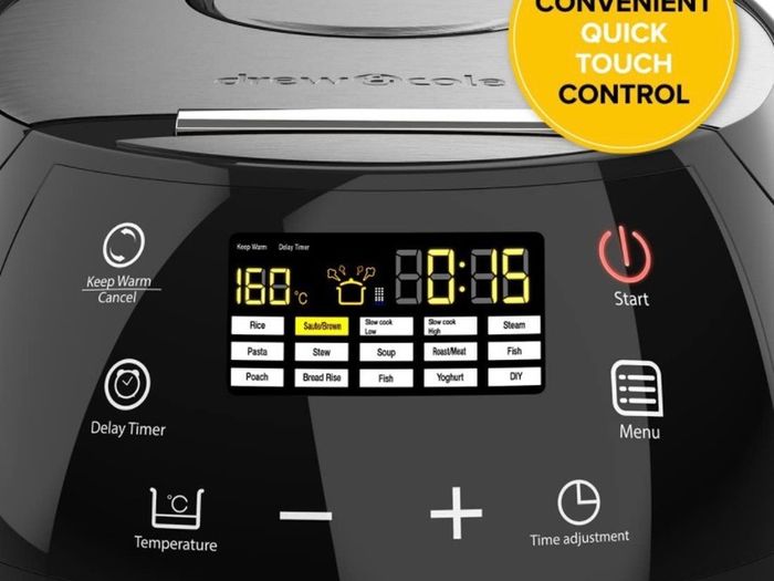 14-in-1 Intelligent Digital Multi Cooker, Aluminium, 860 W, 5 Litre, Charcoal (FREE POSTAGE)