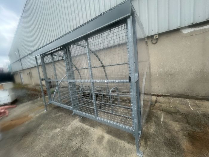 Galvaized bike shed