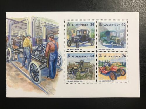 2008 Guernsey Centenary of the Model T Ford Commemorative Stamp Booklet MNH (MNH)