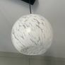 3 Pendant Shades - white glass Image 3
