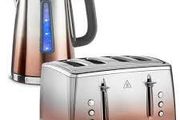 Eclipse Kettle and Toaster Set Copper
