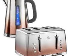 Eclipse Kettle and Toaster Set Copper