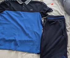 Calvin klein Golf polo and Shorts . Large