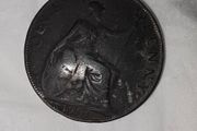 1900 one penny Victoria 3rd Print