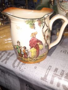 Beautiful Old Royal Doulton The Gleaners Jug from their Old English Scenes series 1930s Postage Available,
