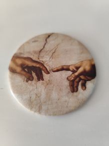 Pocket Mirror Michelangelo Retro Vintage