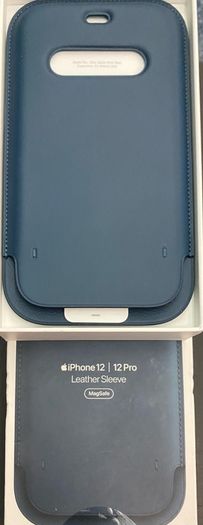Apple IPhone 11 12 13 14 Pro Leather sleeve cover case with MagSafe original