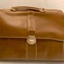 Stylish French Lancel Leather Briefcase Women's Bag Image 5